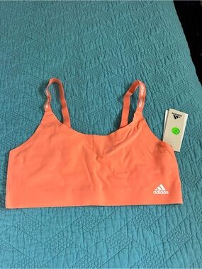 adidas Coral Athletic Sports Bralette with Branded Straps
